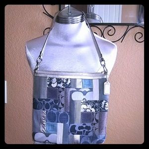 Coach denim patchwork purse